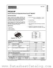 FDC6310P_NL datasheet pdf Fairchild Semiconductor