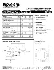 TQ7625 datasheet pdf TriQuint Semiconductor