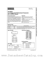 74LVQ245QSC datasheet pdf Fairchild Semiconductor