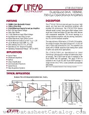 LT1813HV datasheet pdf Linear Technology