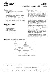 AIC1639 datasheet pdf Analog Integrations Corporation