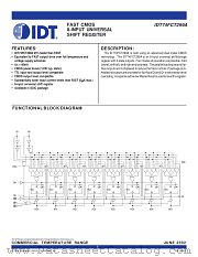 IDT74FCT299ASO datasheet pdf IDT