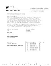 5962-8760801QZA datasheet pdf National Semiconductor
