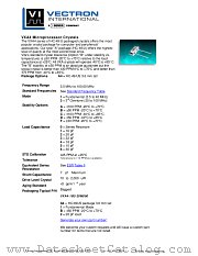 VXA4 datasheet pdf Vectron