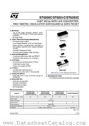ST6201BM6/GEN datasheet pdf ST Microelectronics
