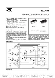 TDA7334D013TR datasheet pdf ST Microelectronics