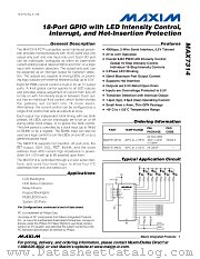 MAX7314 datasheet pdf MAXIM - Dallas Semiconductor