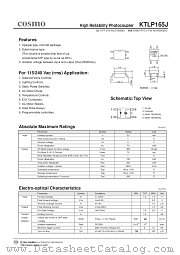 KTLP165J datasheet pdf Cosmo Electronics