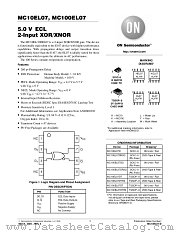 MC10EL07DT datasheet pdf ON Semiconductor