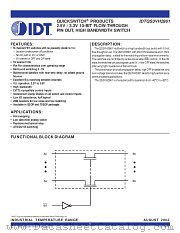 QS3VH2861PA datasheet pdf IDT