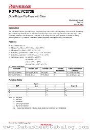 RD74LVC273B datasheet pdf Renesas