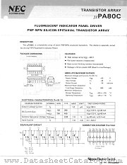 UPA80C datasheet pdf NEC