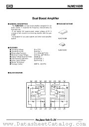 NJM2160B datasheet pdf New Japan Radio