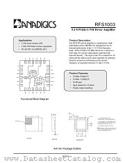 RFS1003 datasheet pdf Anadigics Inc