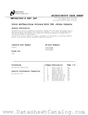 54AC540FM-MLS datasheet pdf National Semiconductor