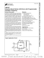 LM2707MF datasheet pdf National Semiconductor