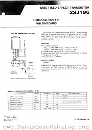 2SJ196/JM datasheet pdf NEC