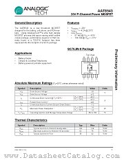 AAT8543 datasheet pdf ANALOGIC TECH