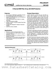 CM1425-01CP datasheet pdf California Micro Devices Corp