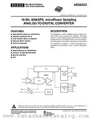 ADS8323YB/2K datasheet pdf Texas Instruments
