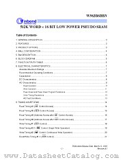 W963B6BBN datasheet pdf Winbond Electronics