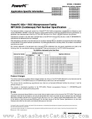 MPC603E datasheet pdf Freescale (Motorola)