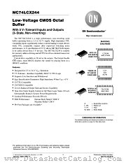 MC74LCX244 datasheet pdf ON Semiconductor