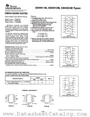 CD4012BMT datasheet pdf Texas Instruments
