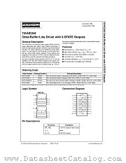 74VHC244MTC datasheet pdf Fairchild Semiconductor