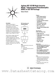 ATF-52189 datasheet pdf Agilent (Hewlett-Packard)