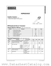 KSP6521NBU datasheet pdf Fairchild Semiconductor