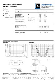 MQF10.7-2400/07 datasheet pdf Vectron