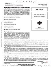 MC12439 datasheet pdf Freescale (Motorola)