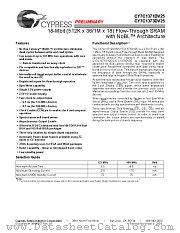 CY7C1371DV25 datasheet pdf Cypress