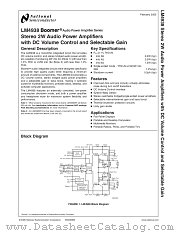 LM4938 datasheet pdf National Semiconductor