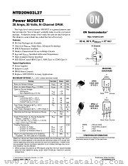 NTD20N03L27T4 datasheet pdf ON Semiconductor