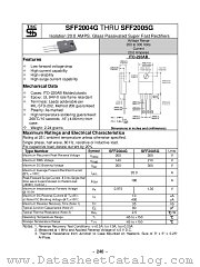 SFF2004G datasheet pdf Taiwan Semiconductor