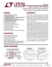 LT3434 datasheet pdf Linear Technology