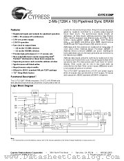 CY7C1326F-100AC datasheet pdf Cypress