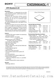 CXD2956AGL-1 datasheet pdf SONY