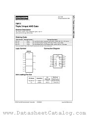 74F11SCX datasheet pdf Fairchild Semiconductor