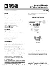 AD5258 datasheet pdf Analog Devices