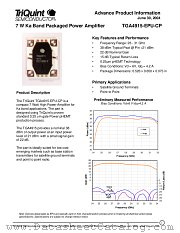 TGA4915-EPU-CP datasheet pdf TriQuint Semiconductor