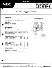2SD1899 datasheet pdf NEC