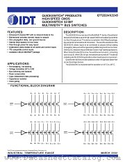 QS34X2245Q3G8 datasheet pdf IDT
