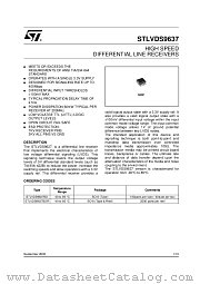 STLVDS9637B datasheet pdf ST Microelectronics