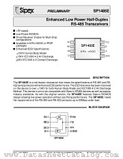 SP1485EEN/TR datasheet pdf Sipex Corporation