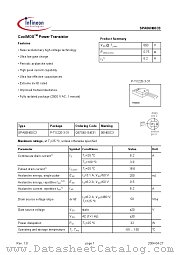 SPA06N60C3 datasheet pdf Infineon