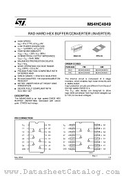 M54HC4049K datasheet pdf ST Microelectronics