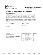 LM193AJ-MLS datasheet pdf National Semiconductor
